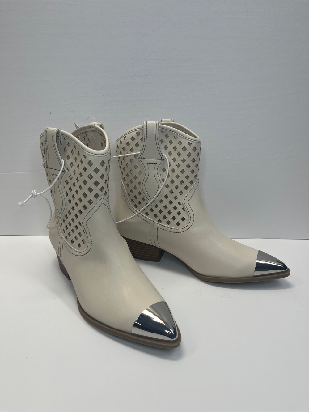Arizona Jean Co Womens Garland Stacked Heel Cowboy Boots